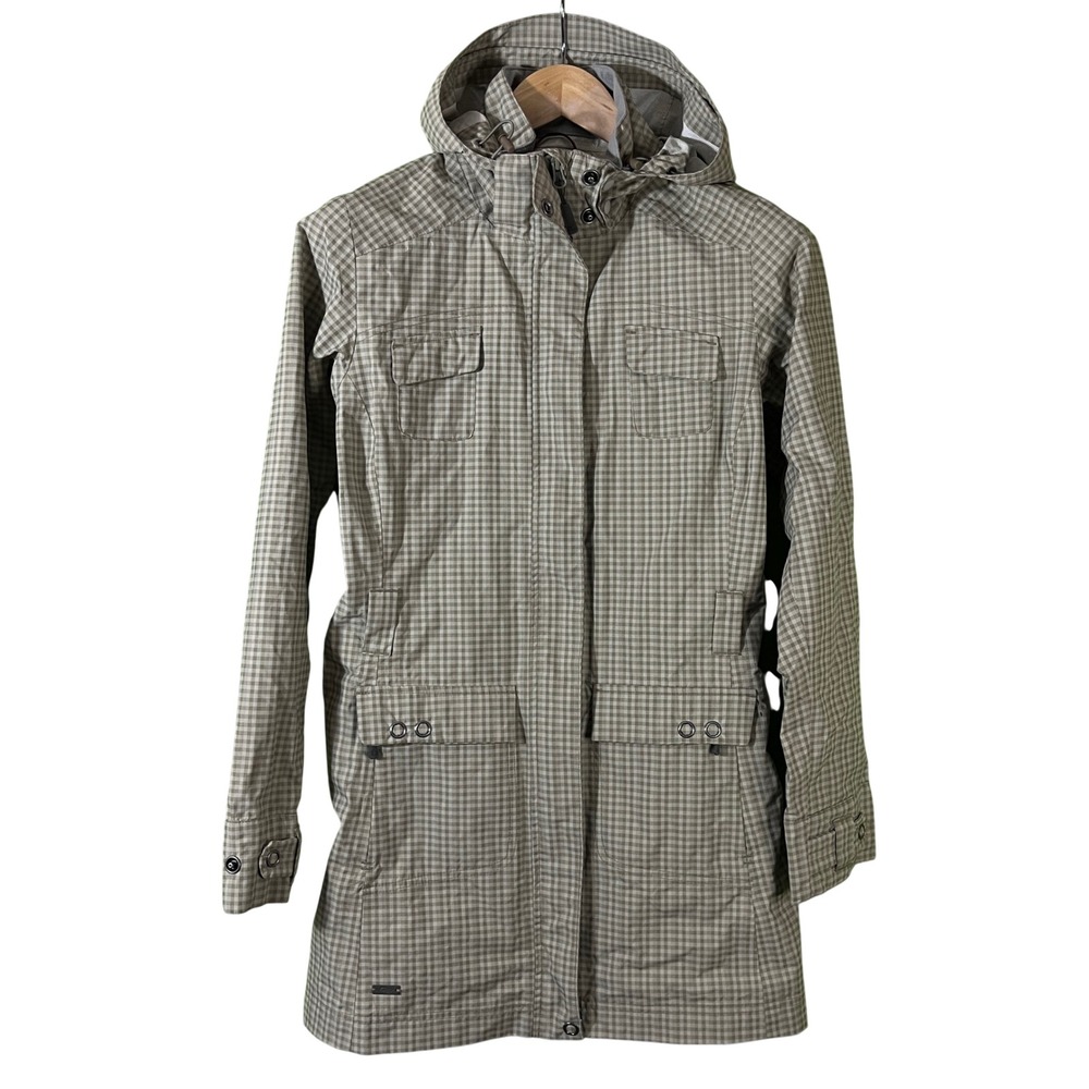 Outdoor Research Women Plaid Hooded Lightweight Jacket Small‎